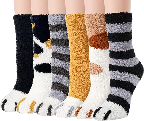 fluffy socks autumn