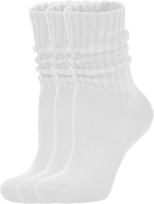 plain white socks