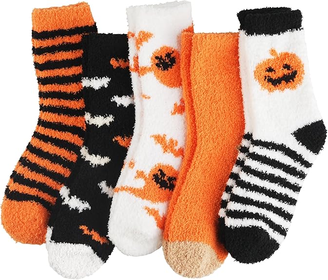 fuzzy sock pumpkins